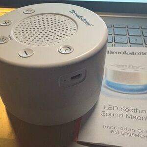 Brookstone White Noise Machine with LED